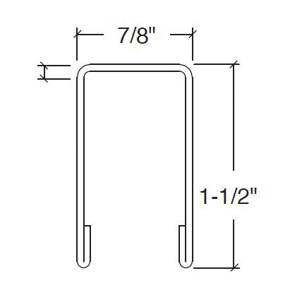 U-Shaped Edge Protector Top Cap For Railing/Windscreen - 120" Length