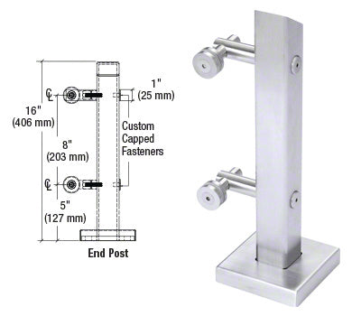CRL 316 Point Supported End Post