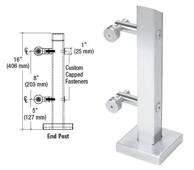 CRL 316 Point Supported End Post