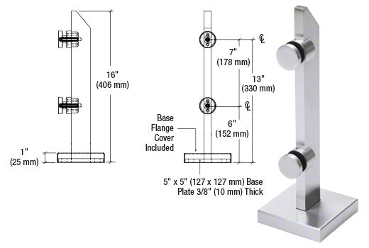 CRL 316 Point Supported Mini Post