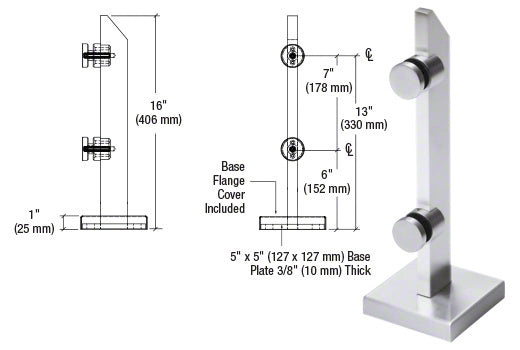 CRL 316 Point Supported Mini Post