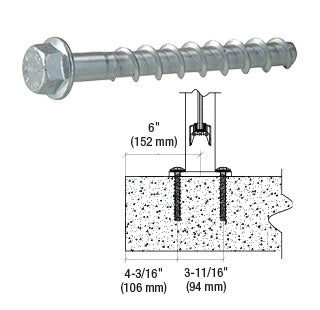 Hilti® Carbon Steel KWIK HUS-EZ 1/4" x 3" Anchor
