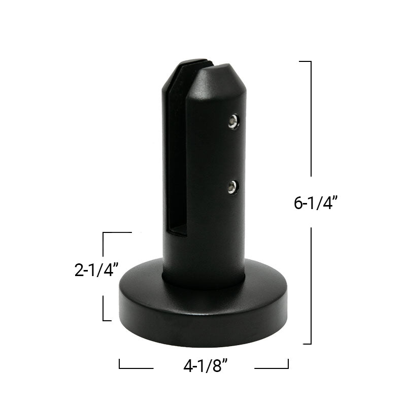 Frameless Fence Clamps Round Surface Mount For 3/8" - 9/16" Glass