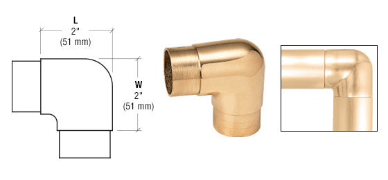 CRL Sharp Radius 90 Degree Corners for 1-1/2" Tubing