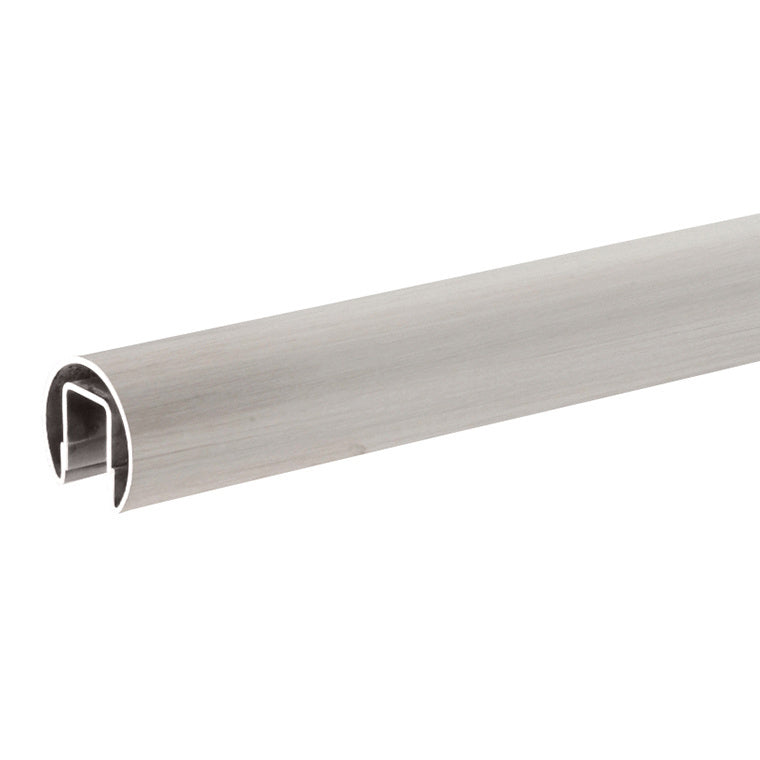 CRL Stainless 1.66" Premium Cap Rail for 1/2" Glass - 168"