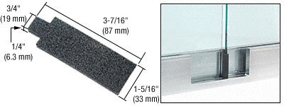 CRL 3/4" High Density Foam Spacing and Sealing Pads