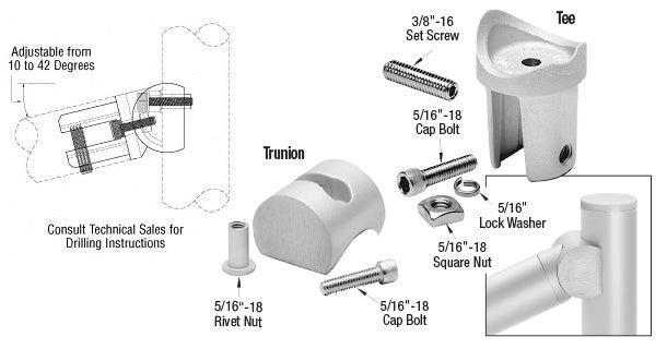 CRL ACRS Upper Adjustable Tee Adaptor
