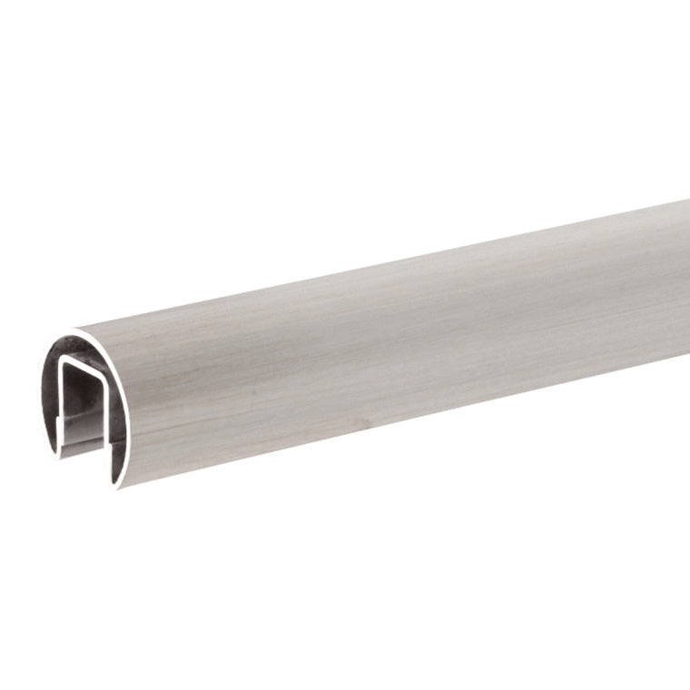 CRL 304 Grade Stainless 2" Premium Cap Rail for 1/2" or 5/8" Glass - 168"