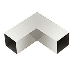 CRL Stainless 90 Degree Horizontal Corner for 1-1/2" Square Hand Railing