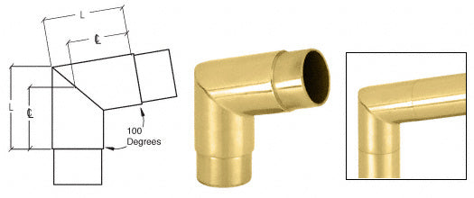 CRL Mitered Style 100 Degree Flush Corner