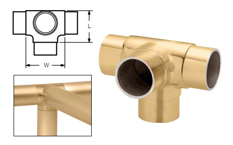 CRL Side Outlet Tee for 1-1/2" Tubing