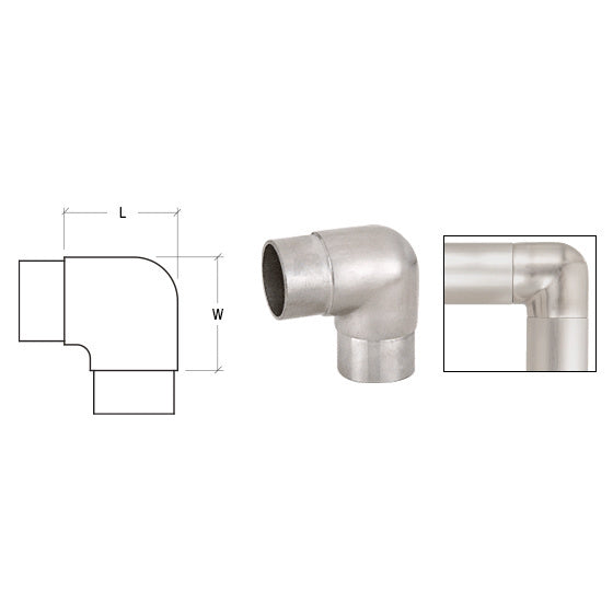 CRL Sharp Radius Custom Angle Corners for 1-1/2" Tubing (Request a Quote)