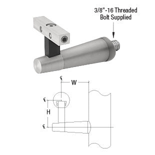 CRL-Blumcraft® Pacific Series Post Mounted Hand Rail Bracket