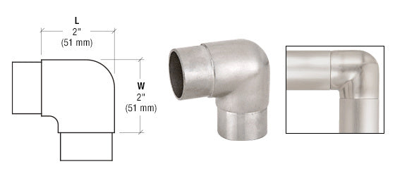 CRL Sharp Radius 90 Degree Corners for 1-1/2" Tubing