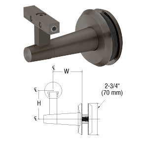 CRL-Blumcraft® Pacific Series Glass Mounted Hand Rail Bracket