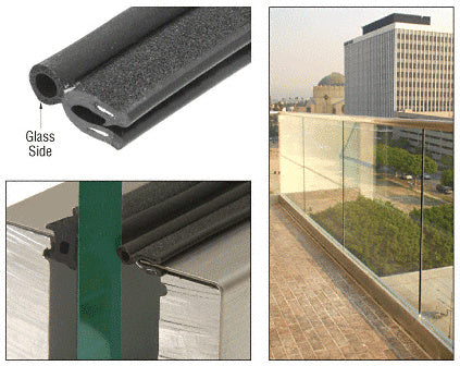 CRL Black Fast-Seal Top Rubber Gasket for Base Shoe *DISCONTINUED*