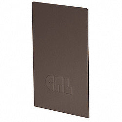CRL Dark Bronze Anodized End Caps for B6S Series Square Base Shoe