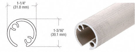 CRL Quick Connect Stabilizing 6" Long Aluminum Sleeve for 1-1/2" Diameter Tubing