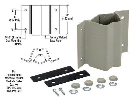 CRL Inside 135 Degree Fascia Mounted Bracket