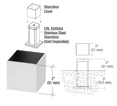 CRL Aluminum EGR Stanchion Cover