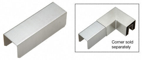 CRL 2" Square Connector Sleeve for Square Cap Railing, Square Cap Rail Corner, and Hand Railing