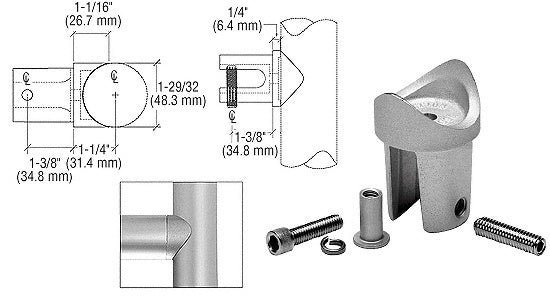 CRL ACRS Straight Tee Adaptor