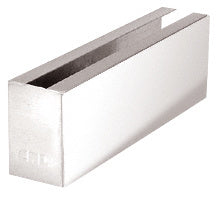 CRL Brushed Stainless 12" Welded End Cladding for B5A Series Surfacemate® Base Shoe