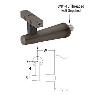 CRL-Blumcraft® Pacific Series Post Mounted Hand Rail Bracket