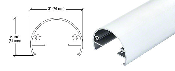 CRL Hansen 300X Series 241" Top Rail