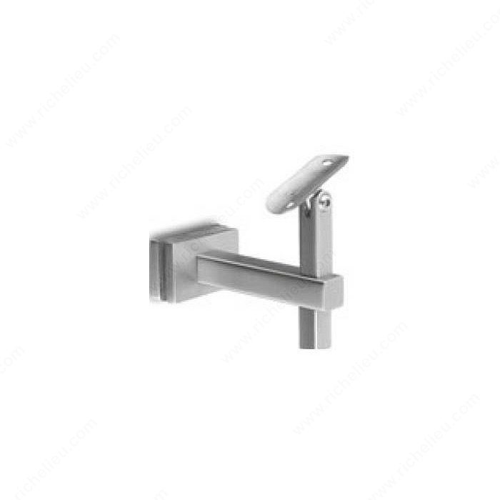Square Glass Mounted Bracket with Adjustable Height and Angle