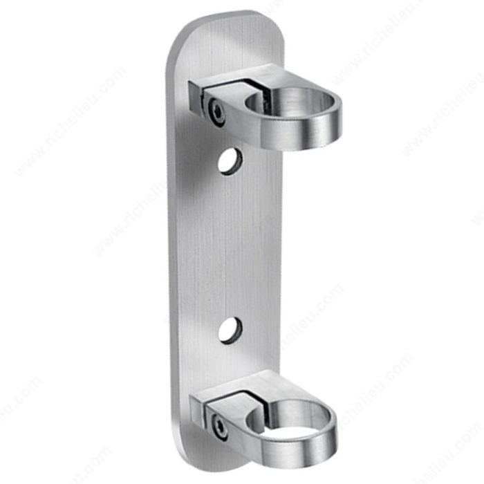 Narrow Facia Mount Bracket for Round Baluster Post