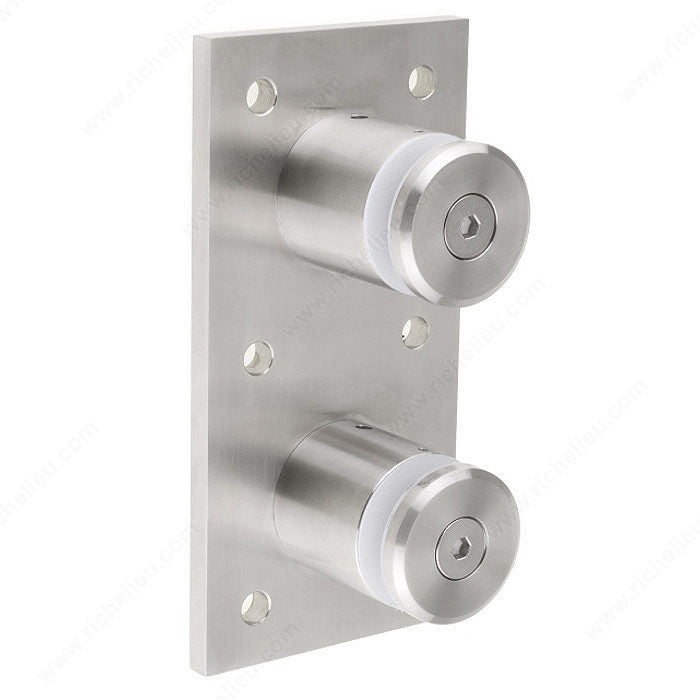 Round Double-Point Support System for Glass Railing