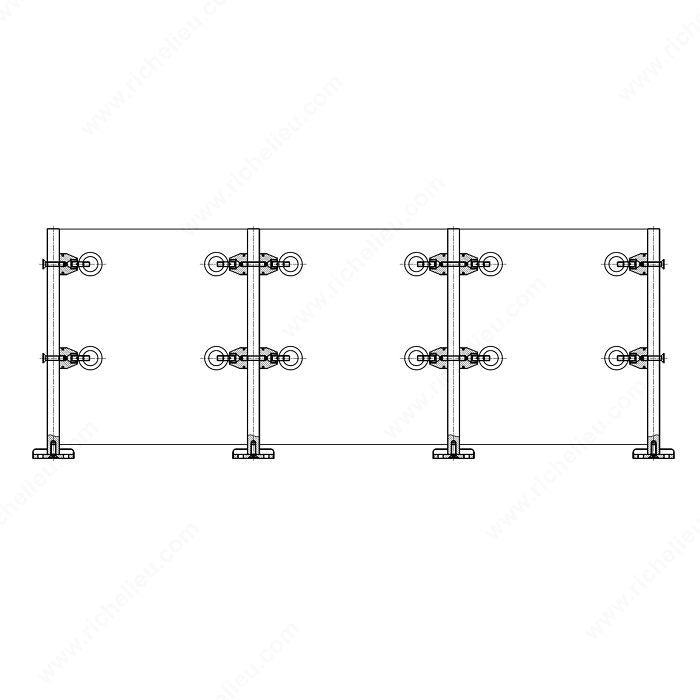 Mini End Post with Swivel Fittings