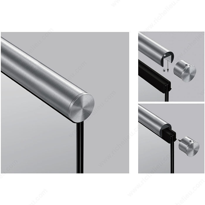 Round Top Rail End Cap