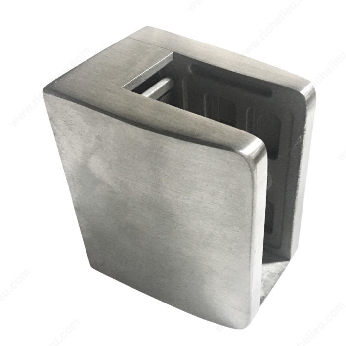 Rectangular Glass Clamp - Flat Post Mount - Model 519