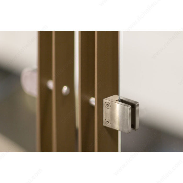 Square Glass Clamp - Flat Post Mount - Model 524