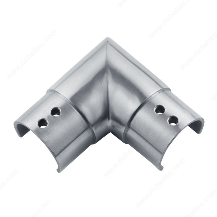 Round Top Rail Connector 90° Horizontal