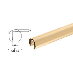 CRL 2" Premium Cap Rail for 3/4" Glass