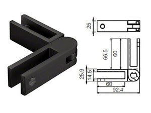 CRL Adjustable Glass-to-Glass Bracing Clamp
