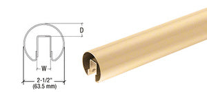 CRL 2-1/2" Premium Cap Rail for 1/2" Glass