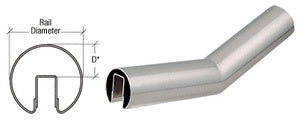 CRL Stainless 29 Degree Lower Incline Corner for 3" Diameter Railing