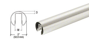 CRL 2" Premium Cap Rail for 3/4" Glass