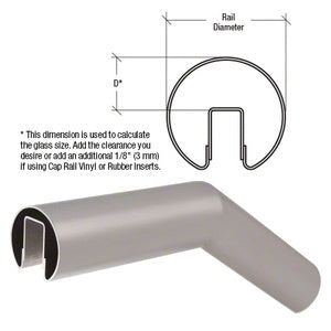 CRL Stainless 35 Degree Upper Incline Corner for 2-1/2" Diameter Railing