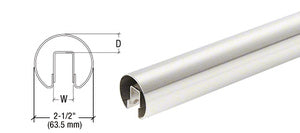 CRL 2-1/2" Premium Cap Rail for 1/2" Glass