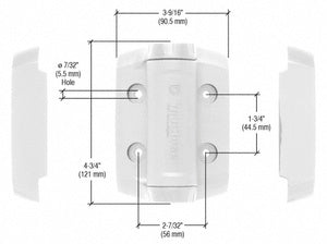 CRL Heavy Duty Self Closing Adjustable Hinge