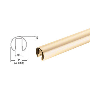 CRL 2" Premium Cap Rail for 3/4" Glass