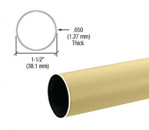 CRL Brass Hand Rail Tubing - 216"