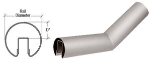 CRL Stainless 35 Degree Lower Incline Corner for 4" Diameter Railing