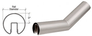 CRL Stainless 35 Degree Lower Incline Corner for 4" Diameter Railing