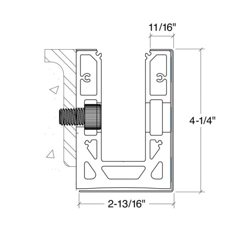 FHC Achieve Shoe Cladding 120" Long Outside Fascia for A1M20F Base Shoe